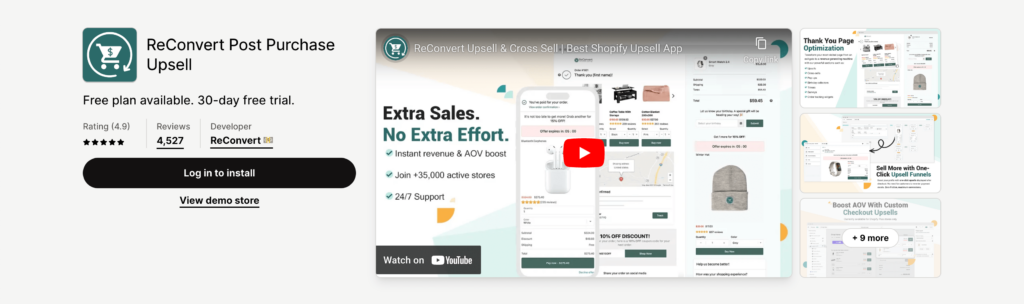 Best Shopify Apps - ReConvert Post Purchase Upsell